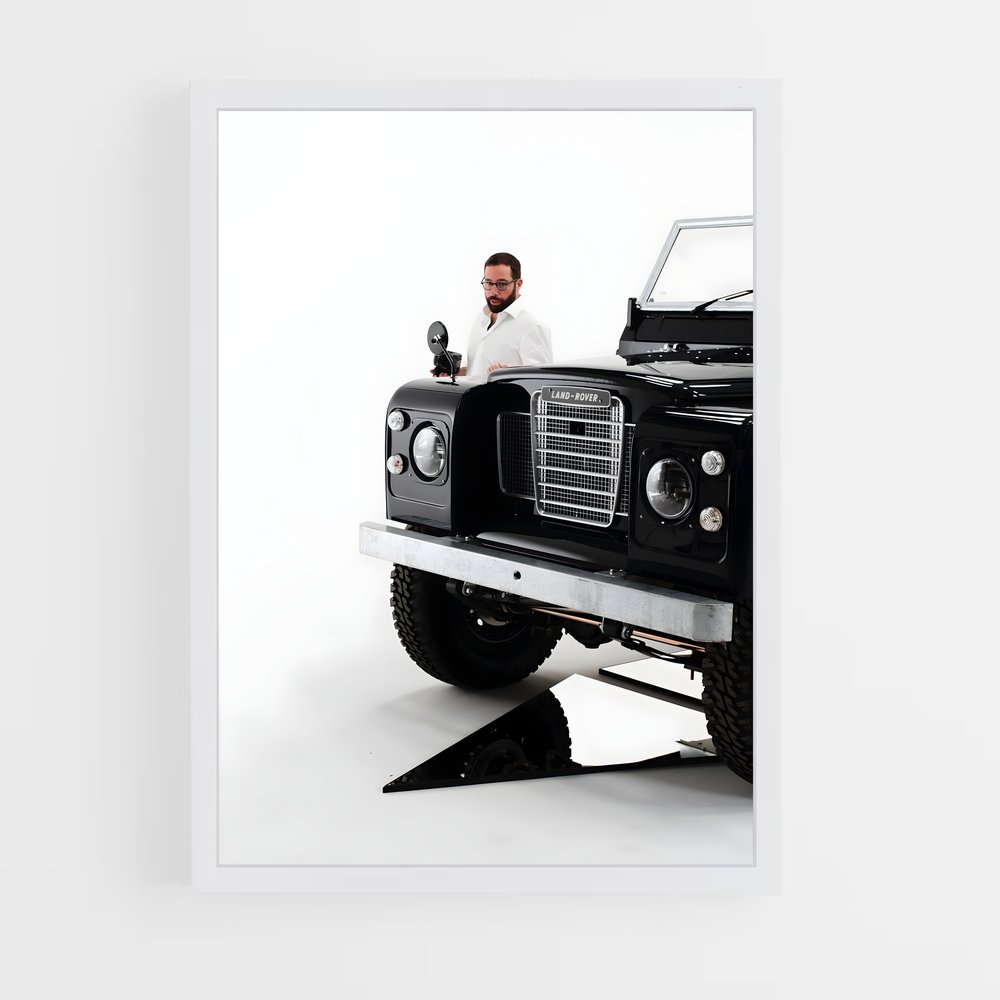 Poster Nocturne en Berline – affiche Land Rover (vue 3)